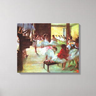 Ballet Rehearsal - Edgar Degas - 1880 Canvas Print