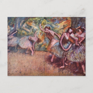 Ballet Rehearsal - Edgar Degas - 1904 Postcard