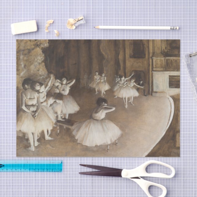 Ballet Rehearsal on Stage | Edgar Degas Tissue Paper (Craft)