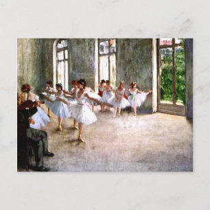 Ballet Rehearsal Postcard