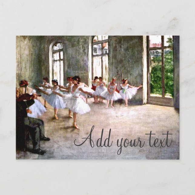 Ballet Rehearsal Postcard (Front)