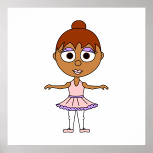 Ballet Second Position Poster - Ballerinas Series