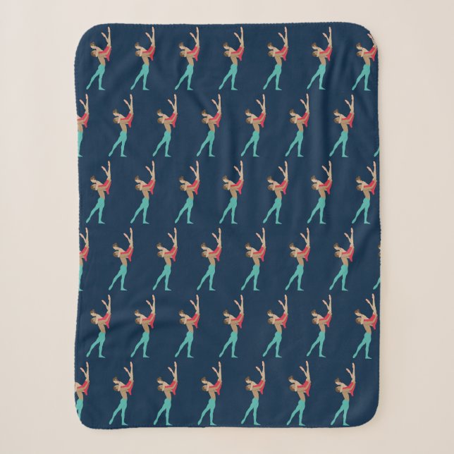 Ballet Sherpa Blanket (Front)