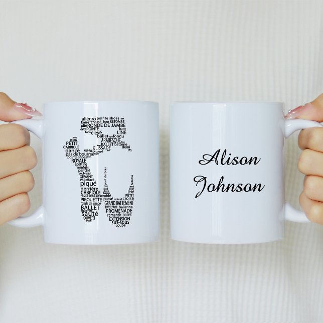 Ballet Shoe Black and White Coffee Mug (Creator Uploaded)