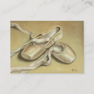 Ballet shoes ACEO prints Business Card