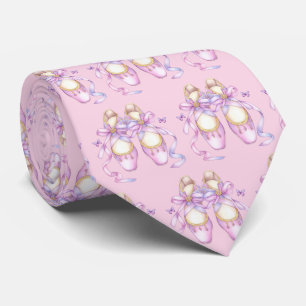 Ballet Shoes Ballet Recital Ballerina Neck Tie