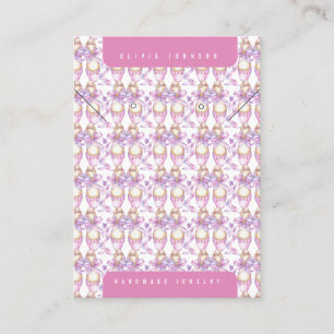Ballet Shoes Handmade DIY Jewellery Display Card