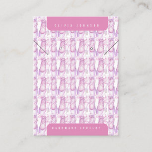 Ballet Shoes Handmade DIY Jewellery Display Card