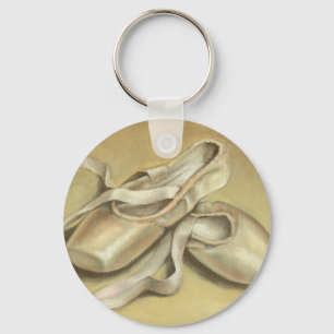 Ballet shoes key ring