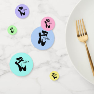 Ballet Shoes Slippers Design Table Confetti