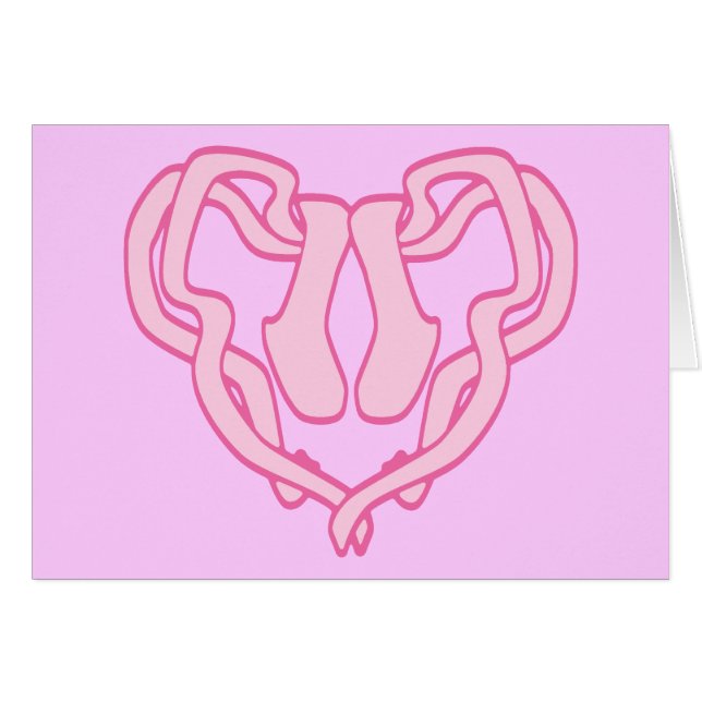 Ballet Slipper Heart (Front Horizontal)