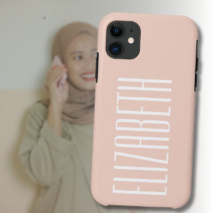 Ballet Slipper Pink Solid Colour   Minimalist Name Case-Mate iPhone Case