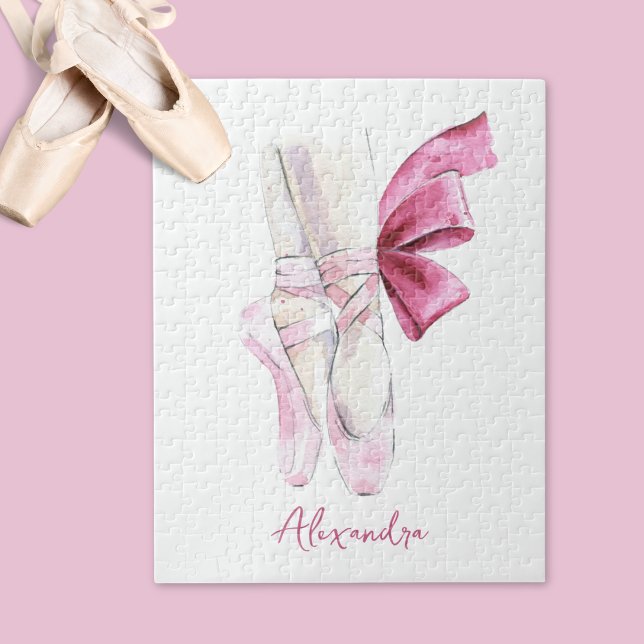Ballet Slippers Custom Name or Text Jigsaw Puzzle (Creator Uploaded)