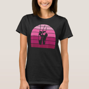 Ballet Slippers Pink Sunset Ballerina Love To Danc T-Shirt
