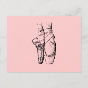 Ballet Slippers Postcard