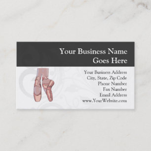 Ballet Slippers Toe Shoes Business Card