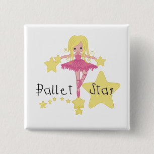Ballet Star Tshirts and Gifts 15 Cm Square Badge