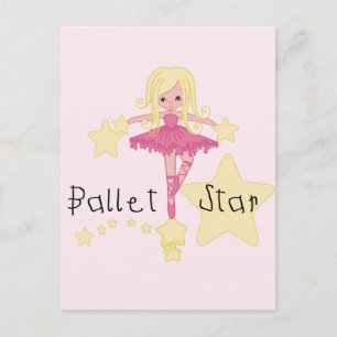 Ballet Star Tshirts and Gifts Postcard