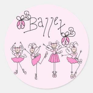 Ballet T-shirts and Gifts Classic Round Sticker