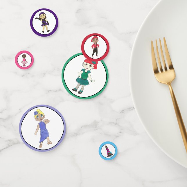 Ballet Tap Jazz Acro Lyrical Dancer Birthday Party Confetti (Group)