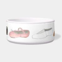 Ballet Tap Jazz Lyrical Dance Shoe Dancer Dog Bowl