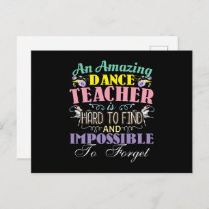 Ballet Teacher Appreciation - Amazing Quote Postcard
