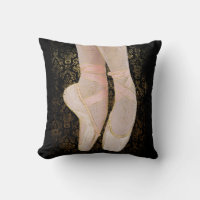 Ballet Toe Shoes - Black Pink Gold