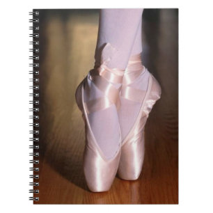 Ballet Toe Shoes Spiral Notebook