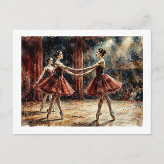 Ballet Trio Performance, Postcard
