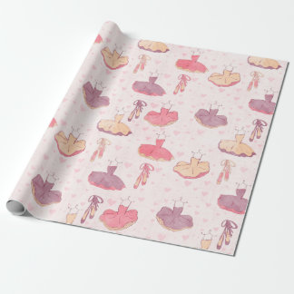 Ballet Tutu Dress and Pointe shoes Wrapping Paper