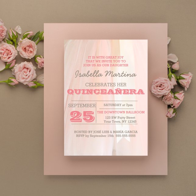 Ballet Tutu Quinceañera Invitation (Creator Uploaded)