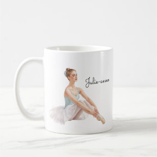 Ballet Woman Personalised Coffee Mug