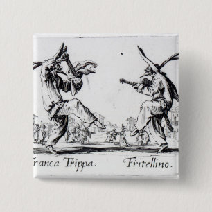 Balli de Sfessania, c.1622 15 Cm Square Badge