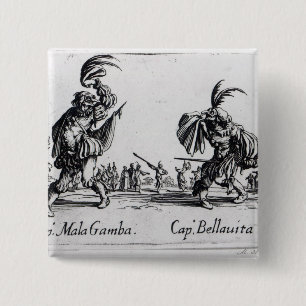 Balli de Sfessania, c.1622 15 Cm Square Badge