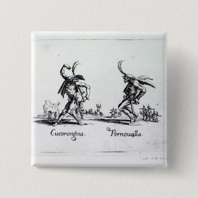 Balli de Sfessania, c.1622 15 Cm Square Badge (Front)