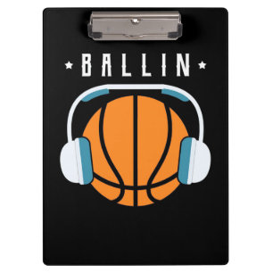Ballin Basketball Art Clipboard
