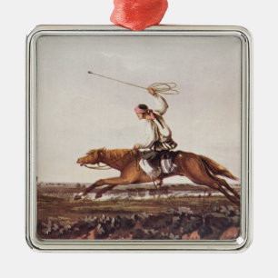 Balling Ostriches Metal Tree Decoration