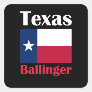 Ballinger TX Square Sticker