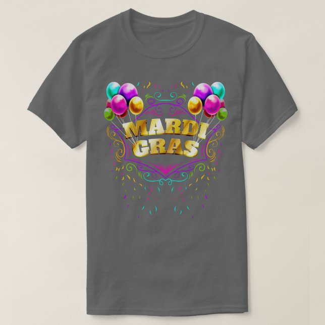 Ballons And Yellow Golden Lettering For T-Shirt (Design Front)
