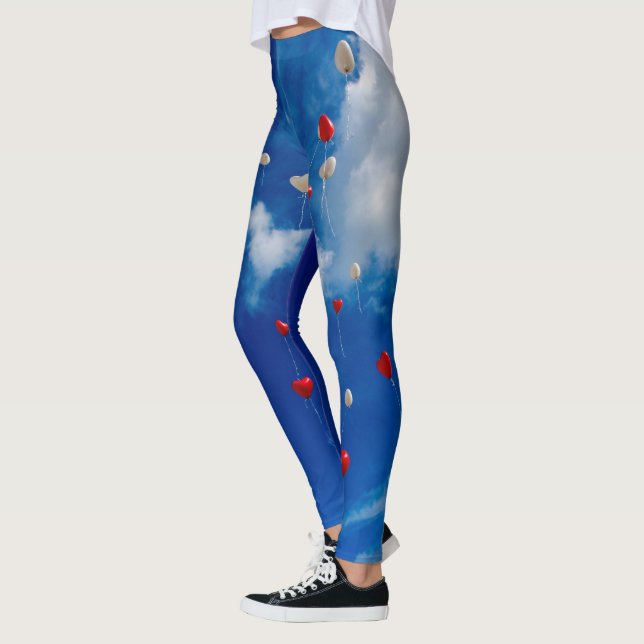 Ballons in Sky Leggings (Left)