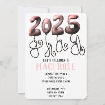 Balloon 2025 Grad Invitation