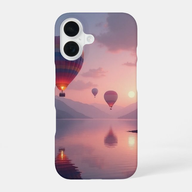 Balloon Adventure Dreams iPhone 16 Case (Back)
