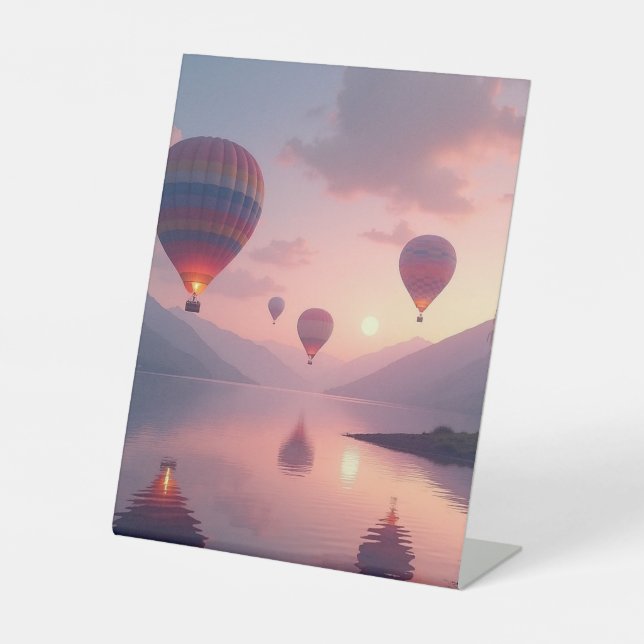 Balloon Adventure Dreams Pedestal Sign (Front)