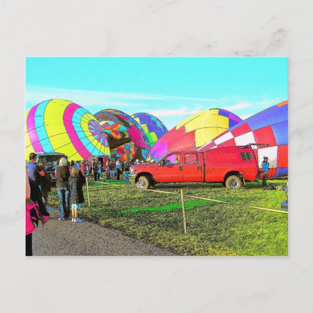 Balloon Art 4 Postcard (Front)
