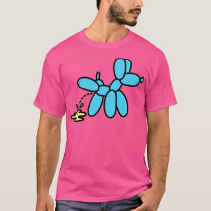 Balloon artist balloon twister peeing dog balloon  T-Shirt