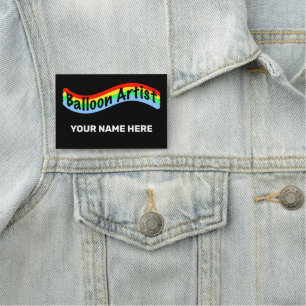 Balloon Artist Name Badge