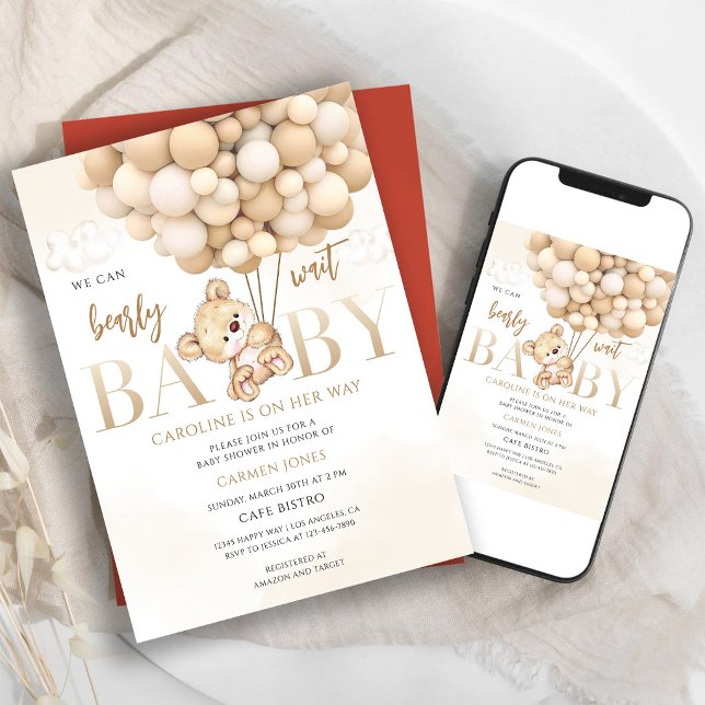 Balloon Baby Shower Invitation (Creator Uploaded)