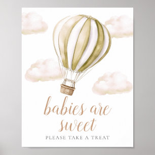 Balloon Baby Shower Sweet Favours Sign