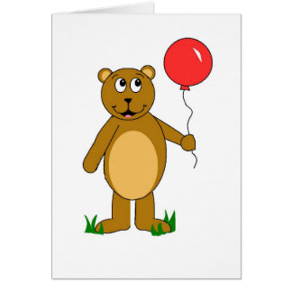 Balloon Bear Card