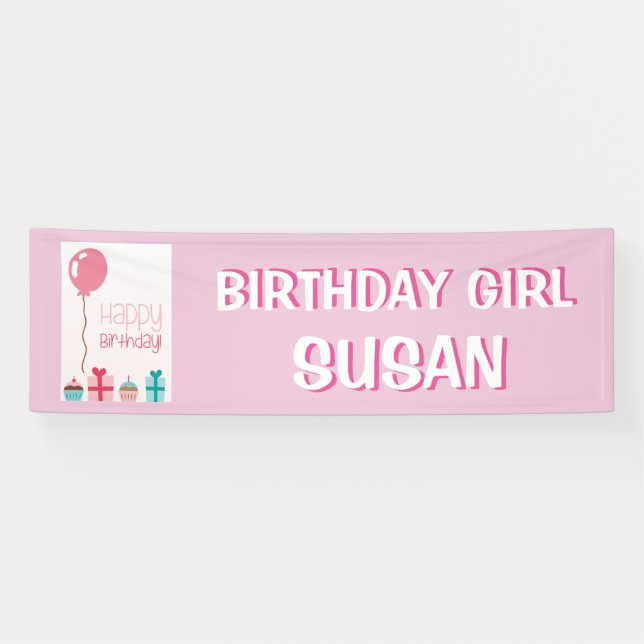 Balloon Birthday Banner (Horizontal)